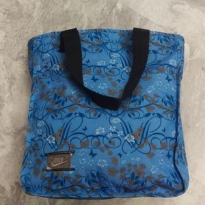 Nike flower print canvas tote bag